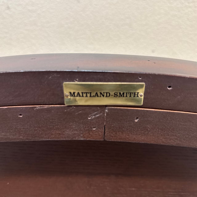 Maitland Smith Aged Regency Coffee Table, Oval For Sale - Image 11 of 13