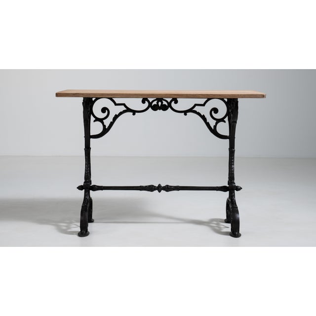 Cast Iron Bistro Table, Antique, France, Early 20th Century For Sale - Image 15 of 18