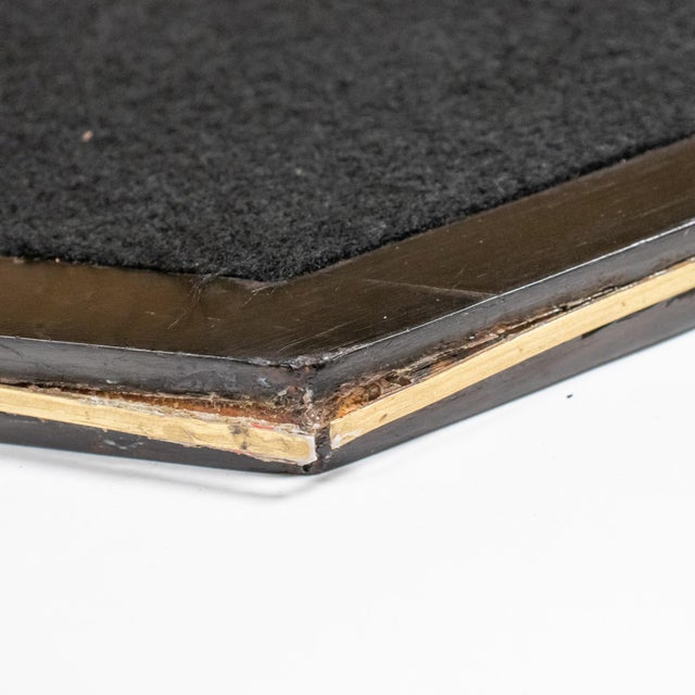 Napoleon III Period Black Lacquer and Brass Display Cabinet For Sale - Image 10 of 12