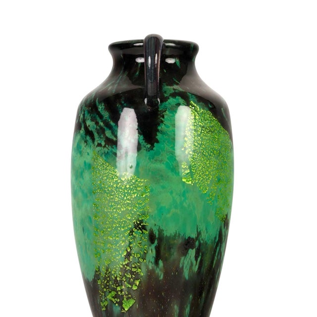 Art Deco Early 20th Century French Art Deco Nancy Daum Tall Decorative Vase For Sale - Image 3 of 9
