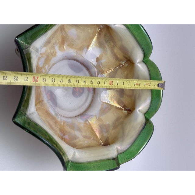 Glass Bohemian Art Glass Bowl by Ernst Steinwald, 1930s For Sale - Image 7 of 8