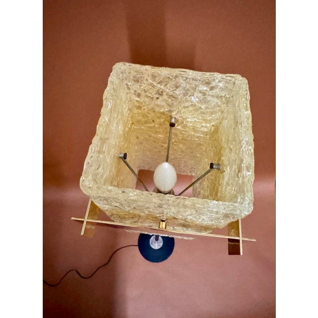 Black Resin Floor Lamp from Maison Arlus House, France, 1960 For Sale - Image 8 of 9