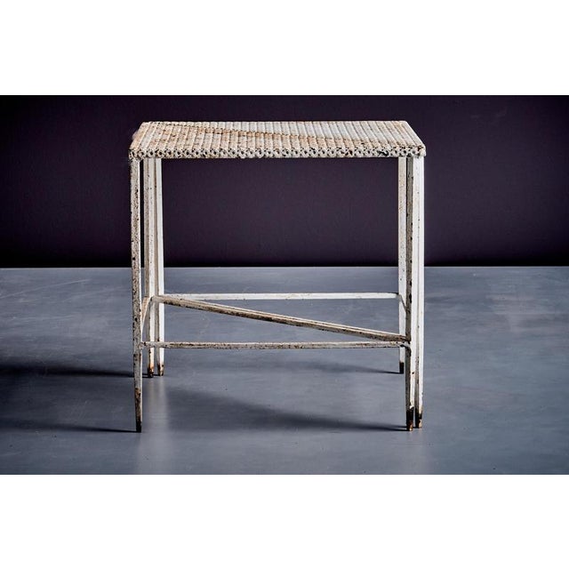 Metal Triangular Side Tables attributed to Mathieu Matégot, France, 1950s, Set of 2 For Sale - Image 7 of 11