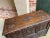 Wood Antique English Trunk Coffer Blanket Chest Carved Oak Foyer Table C1820 For Sale - Image 7 of 13