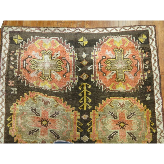 Vintage Anatolian Turkish Carpet - 4'5" X 12'4" For Sale - Image 4 of 6