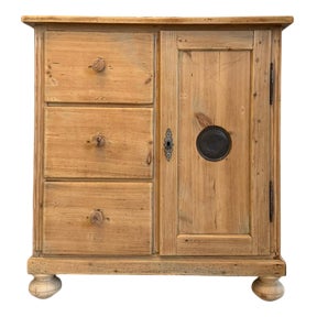 Rustic Biedermeier Bread Buffet For Sale