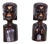 Vintage African Bookends in Lacquered Ebony, 1920s, Set of 2 For Sale