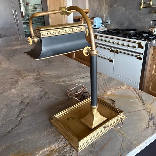 Vintage Chapman Brass Desk Lamp For Sale - Image 14 of 17