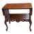 Imperial Grand Rapids Louis XVI Style Carved Mahogany Drop Leaf Side Table For Sale