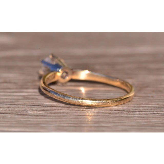 1940s The Dulzura: Old European Cut Diamond Engagement Ring in Yellow Gold For Sale - Image 5 of 10