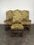 2000 - 2009 Louis XIII Chairs in Turned Walnut with Foliage Fabric, Set of 6 For Sale - Image 5 of 6