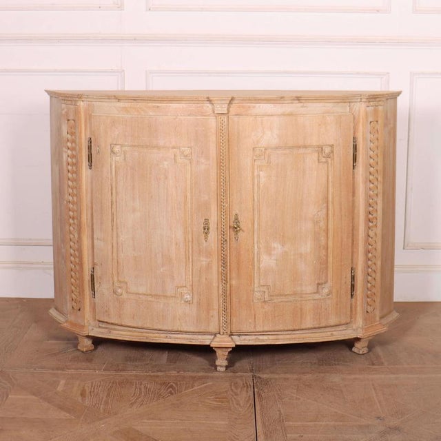 Swedish Bowfront Buffet in Pine For Sale - Image 11 of 11
