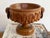 Vintage Carved Burl Wood Bowl With Ring Handles For Sale - Image 4 of 8