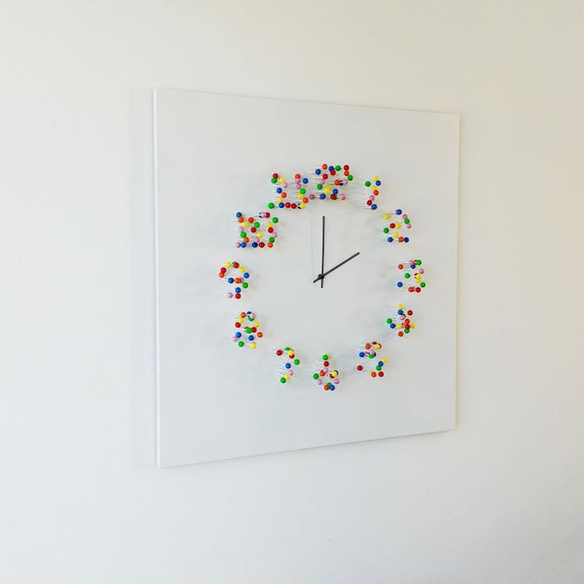 "Mocap" (Discodip) Illusionistic Wall Clock / Wall-Sculpture For Sale - Image 6 of 9
