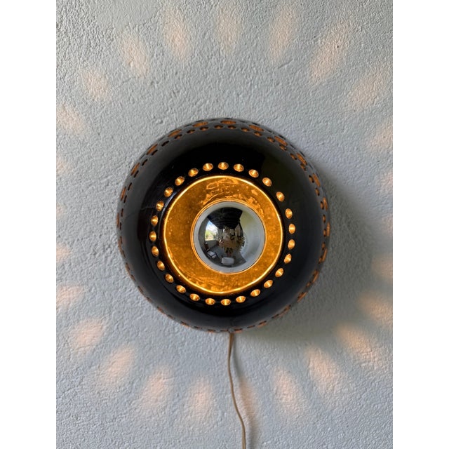 Ceramic Wall Light in the style of Pelletier, 1960s For Sale - Image 12 of 18