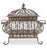 Metal Vintage Scrolling Iron Casket For Sale - Image 7 of 7