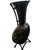 Mid 20th Century Artisan Glazed Ceramic Vase on Wrought Iron Stand With Sculptural Horn Accent For Sale - Image 5 of 10