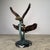 Large Bronze Bald Eagles Dueling Over Fish Sculpture - 44"h For Sale - Image 9 of 11