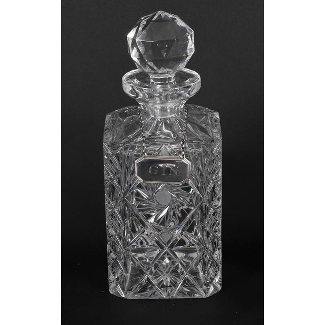 Metal Antique Betjemanns Coromandel 3 Crystal Decanter Tantalus Silver Hallmarks, 1907 For Sale - Image 7 of 18