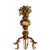 Liberty Chandelier in Gilded Bronze and Glass, 1890s For Sale - Image 4 of 7