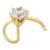 20 Point Natural Diamond Solitaire 14k Gold Wedding Nose Piercing Stud Ring Pin For Sale