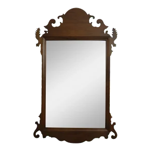 Stickley Chippendale Mahogany Beveled Glass Mirror