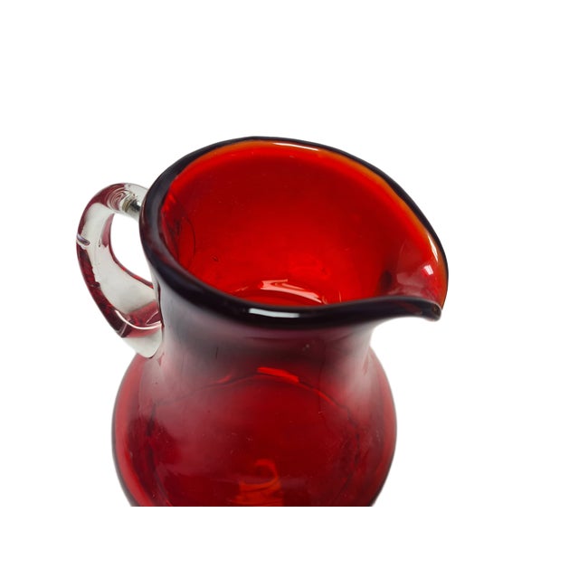 Postmodern Postmodern Jug from Tarnowiec Glassworks, Poland, 1970s For Sale - Image 3 of 9