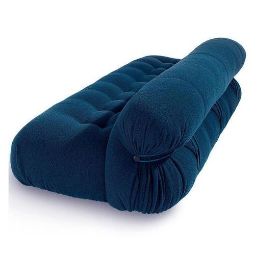 Cassina Italian Modern Blue Soriana 3-Seater Sofa by Tobia Scarpa for Cassina For Sale - Image 4 of 13