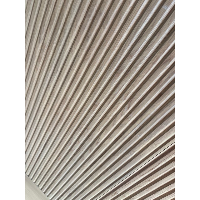 Wood Rh (Restoration Hardware) Byron Shelter Bed With Footboard – King – Light Oak Finish - Staging Piece For Sale - Image 7 of 8