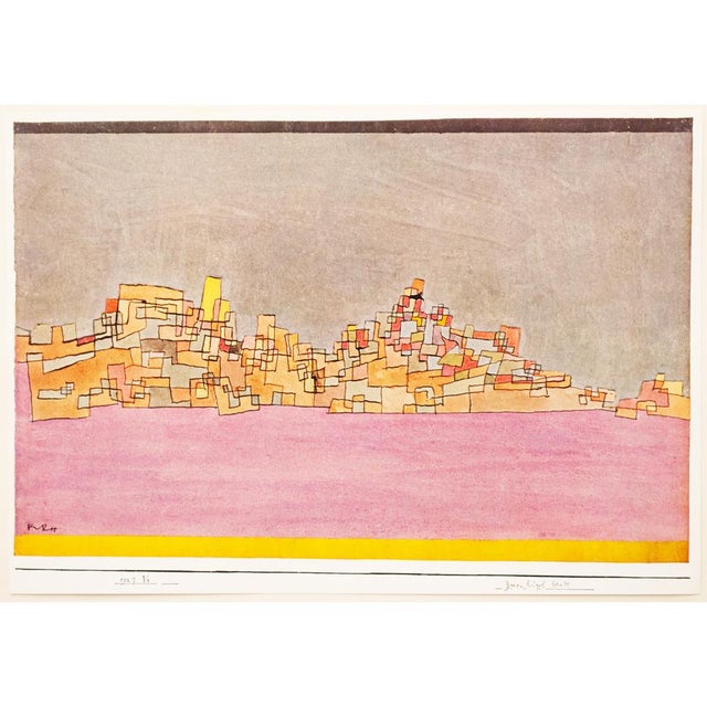1958 Paul Klee First English Edition Lithograph City On Two Hills - 