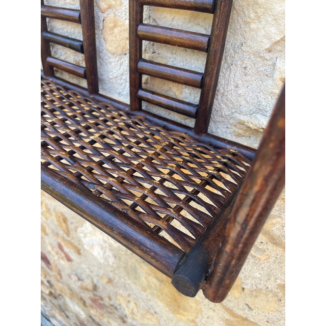Mid- Century, Bamboo & Rattan Wall Shelf, 1960s For Sale - Image 6 of 18