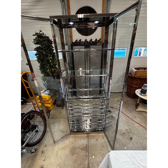 Contemporary Wine Display Curio For Sale - Image 4 of 5