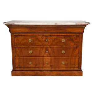 Charles X Black Walnut Commode