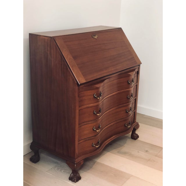 1920s Traditional Maddox Colonial Reproductions Mahogany Secretary's