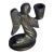 Mid Century Brass Kneeling Angel Miniature Candle Holder For Sale