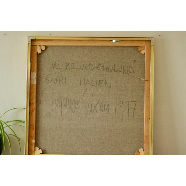 Gunnar Ingemar Erixon, Valmo Vid Olivlund, 1997, Oil on Canvas, Framed For Sale - Image 6 of 11