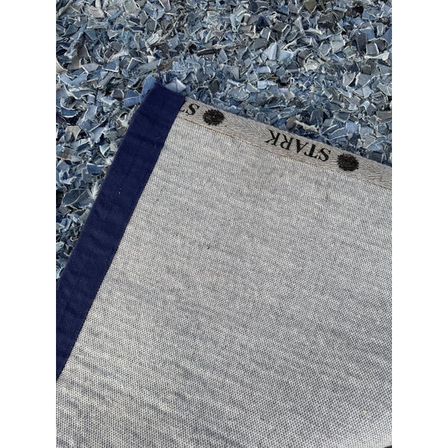Textile 8ft 3in × 13ft 8in Stark Upcycled Denim Shag Area Rug For Sale - Image 7 of 10