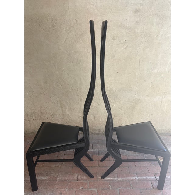 A splendid pair of Monroe chairs (also known as Marlyn chair), an icon of post modern design by renowned Japanese...
