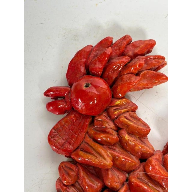 French Glazed Ceramic Rooster, 1970 For Sale - Image 9 of 14