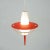 Metal Italian Red Lantern in Milk Glass & Brass, 1950s For Sale - Image 7 of 17