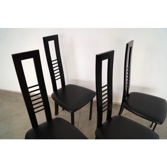 Metal 1980’s Postmodern Canadian Dining Chairs - Set of 4 For Sale - Image 7 of 12