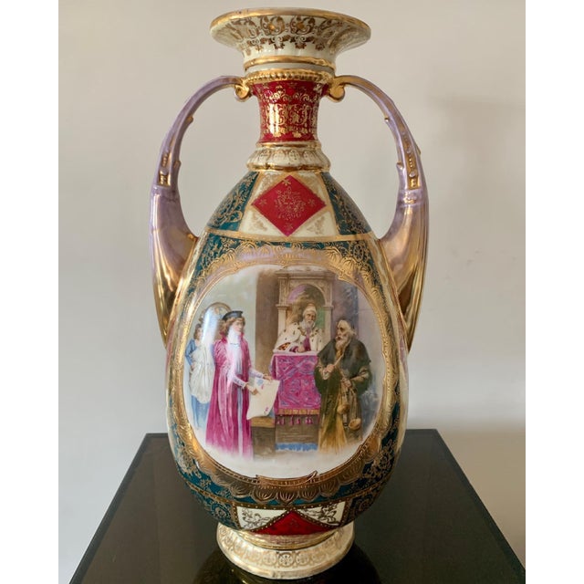 Vintage Royal Vienna-Style Shield/Beehive Marked Austrian Vase For Sale - Image 10 of 10
