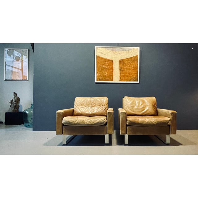 Animal Skin Leather Sofa Set from COR, Set of 3 For Sale - Image 7 of 12