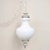 Late 20th Century Late 20th Century Hollywood Regency Milk Glass Swag Lamp Sculptural Globe Newly Rewired For Sale - Image 5 of 12
