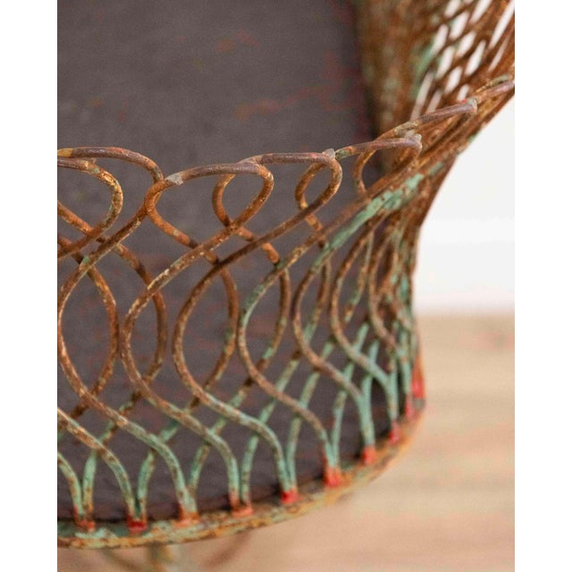 Large 19th Century French Wrought Iron Planter, Napoleon III Period For Sale - Image 13 of 14
