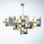 Chrome and Brass Chandelier by Gaetano Sciolari, Italy, 1970s For Sale - Image 12 of 18
