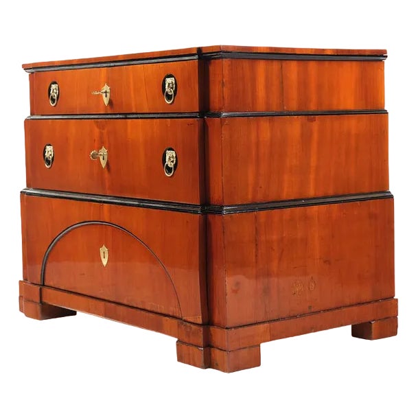 Biedermeier Chest of Drawers in Mahogany, North Germany, 1830s For Sale
