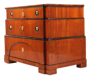 Biedermeier Chest of Drawers in Mahogany, North Germany, 1830s