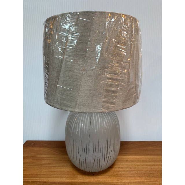 Etched Glass Table Lamps, Pair For Sale In San Francisco - Image 6 of 12
