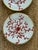 Palm Beach Style Coral Raynaud Limoges "Cristobal Rouge" No.1 Porcelain 7.48" Salad / Dessert Plates, Alberto Pinto - A Pair For Sale - Image 10 of 17